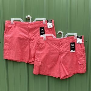 Lee Women's Mid Rise Utility Cargo Short 2-Pack Size 18